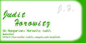 judit horowitz business card